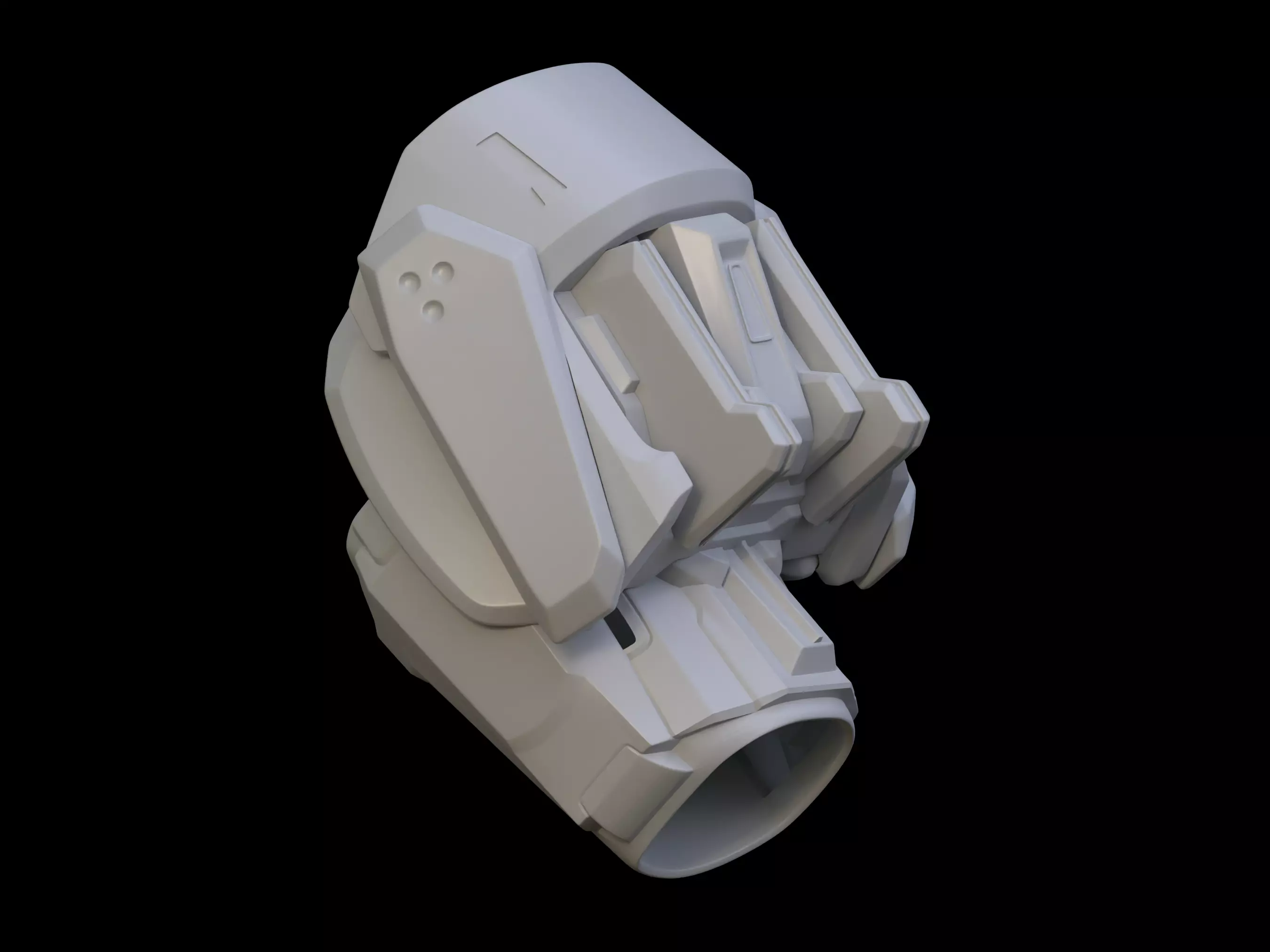 HALO MK V B EVA shoulder pad 3d print file 3D print model_0