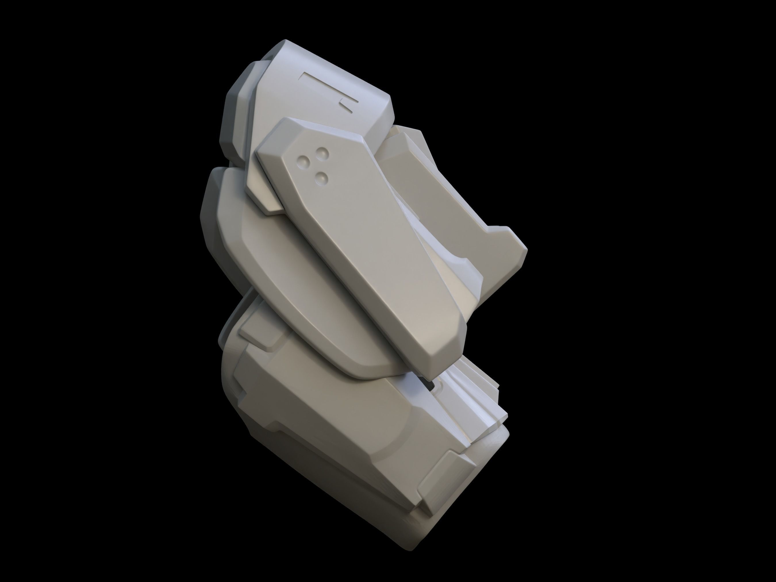 HALO MK V B EVA shoulder pad 3d print file 3D print model_2