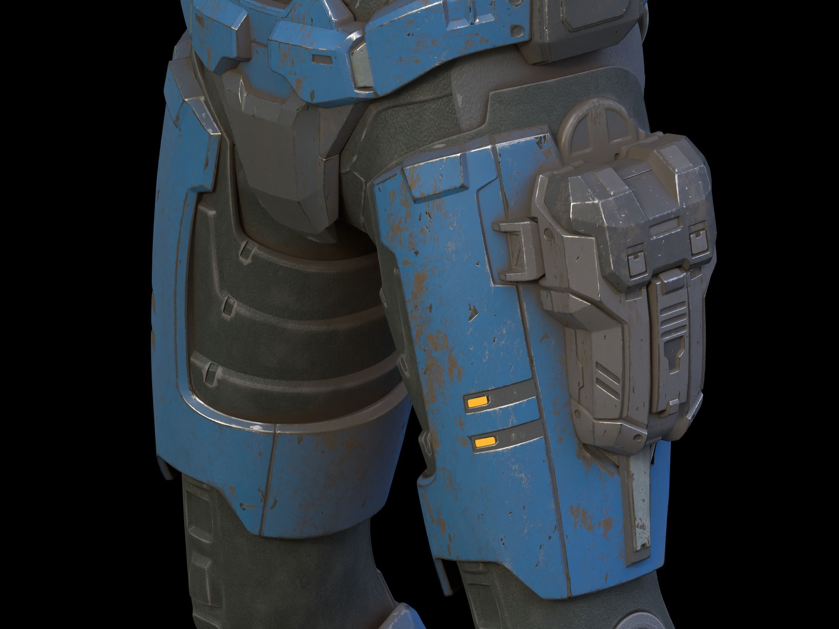 HALO MK V B M45 Hardcaseleg attachment 3d print file 3D print model_3