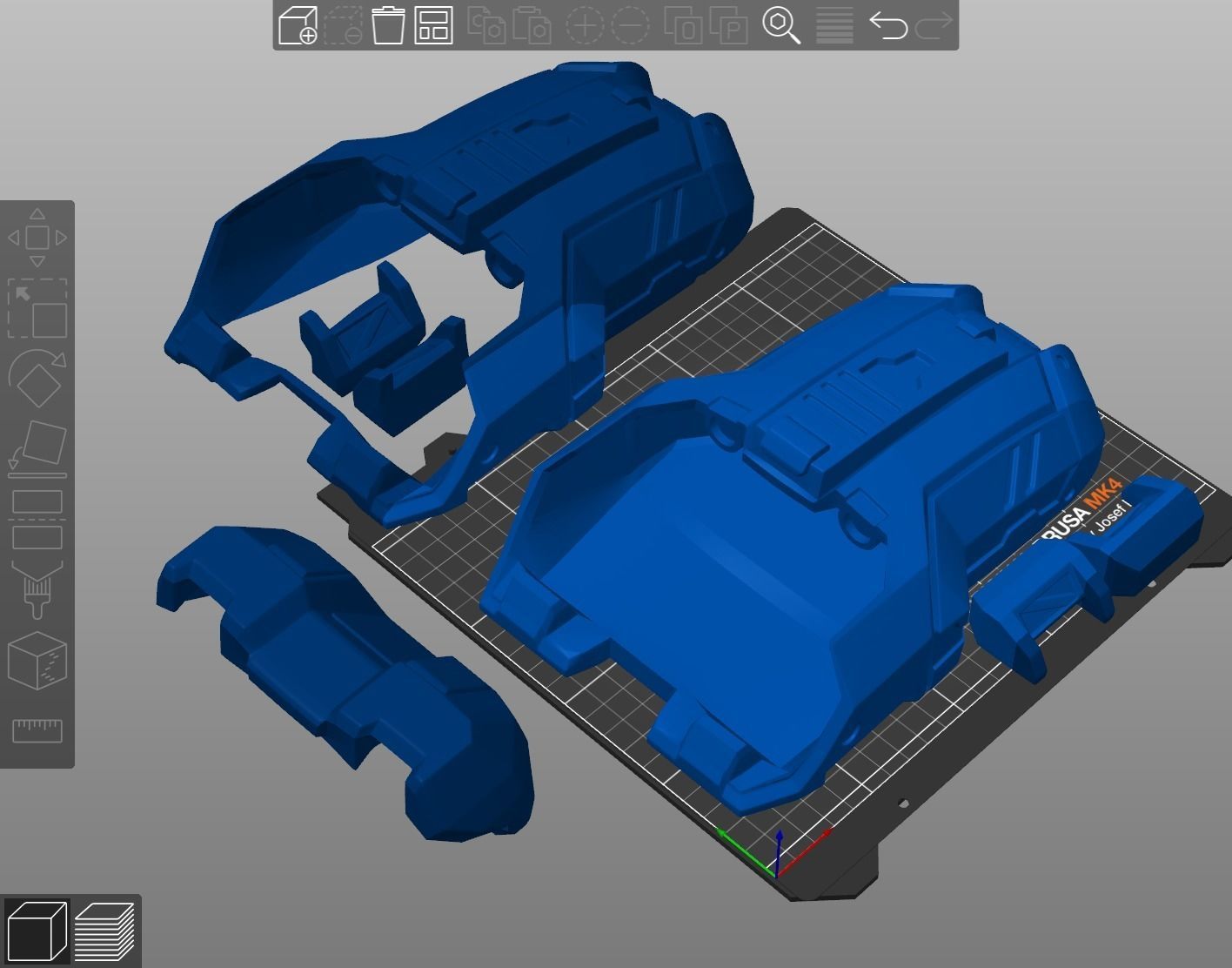 HALO MK V B M45 Hardcaseleg attachment 3d print file 3D print model_5