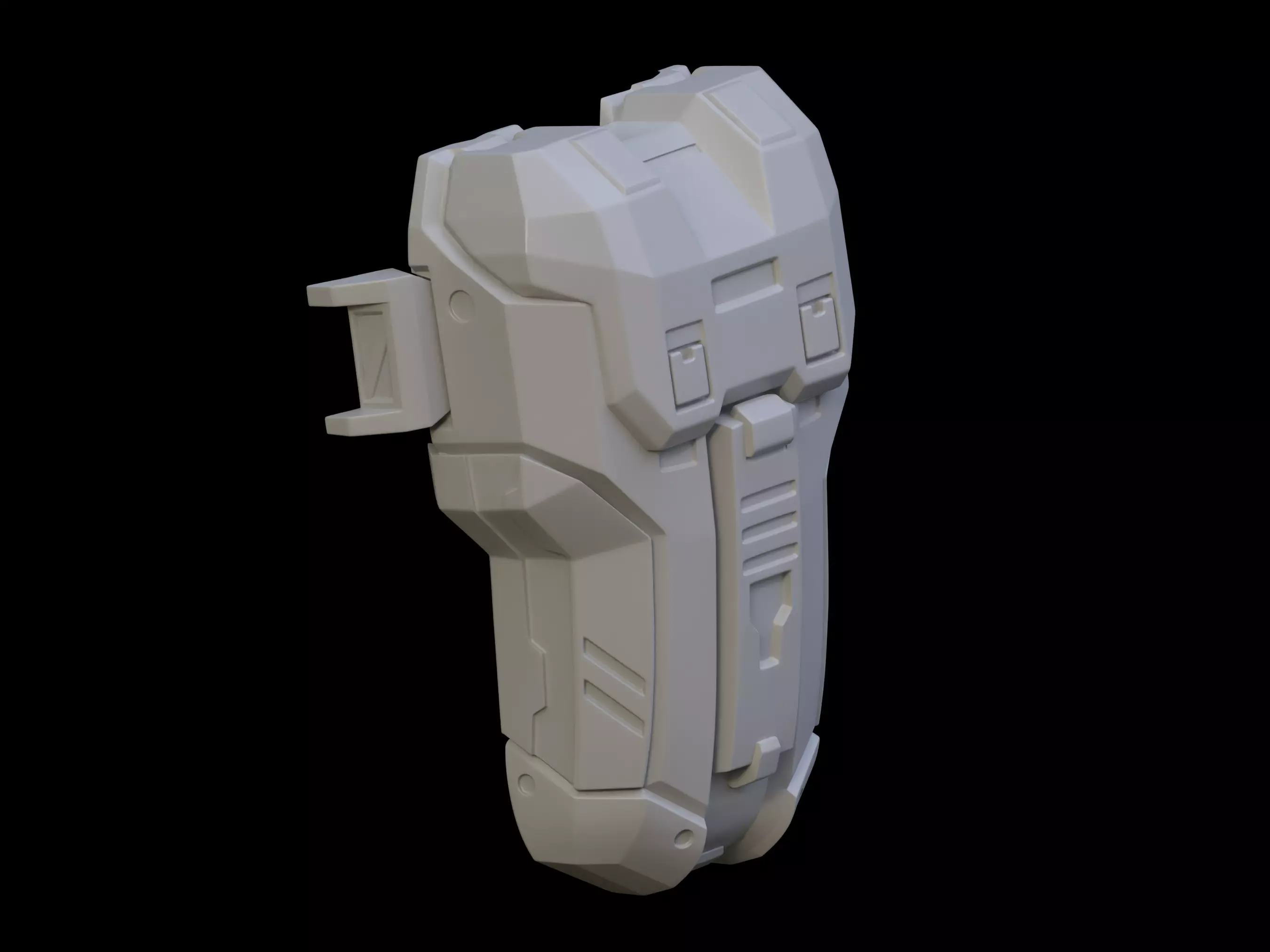 HALO MK V B M45 Hardcaseleg attachment 3d print file 3D print model_0
