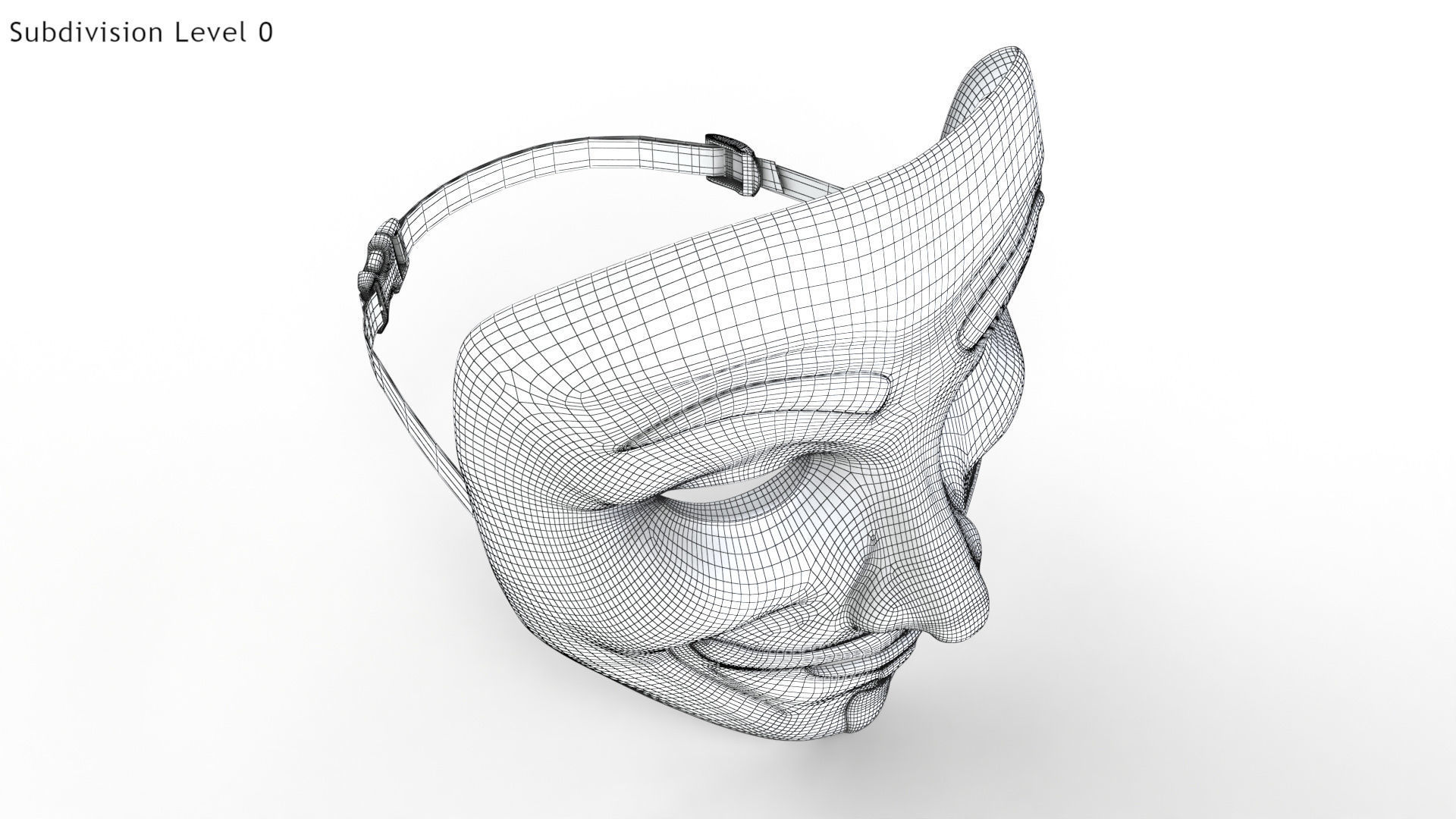 V For Vendetta - Golden Style Low-poly 3D model_11