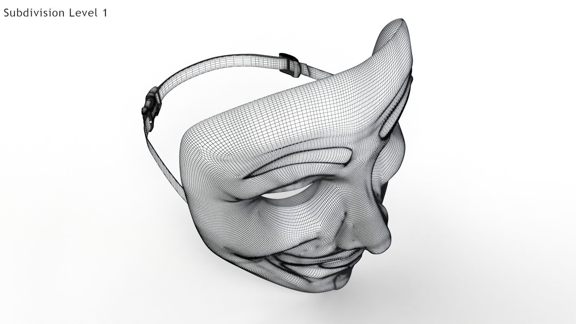 V For Vendetta - Golden Style Low-poly 3D model_12