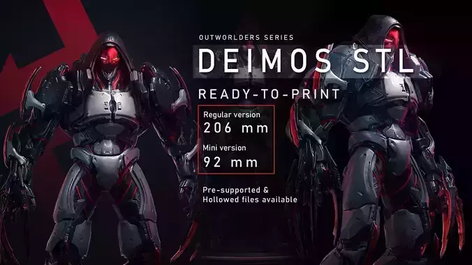 Deimos STL for 3D Printing - Outworlders Series 3D print model