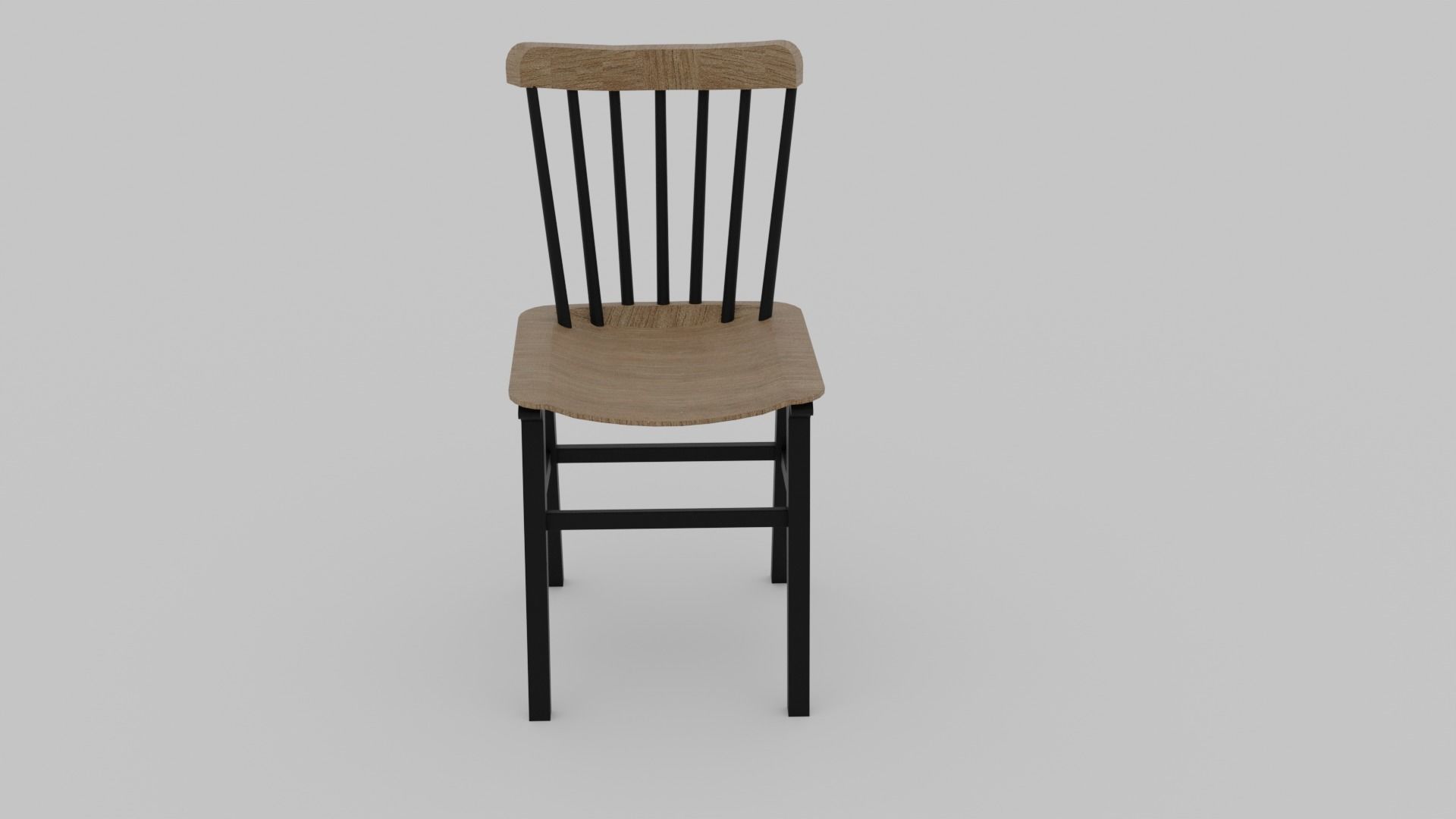 Cafe Chair 3D model_2