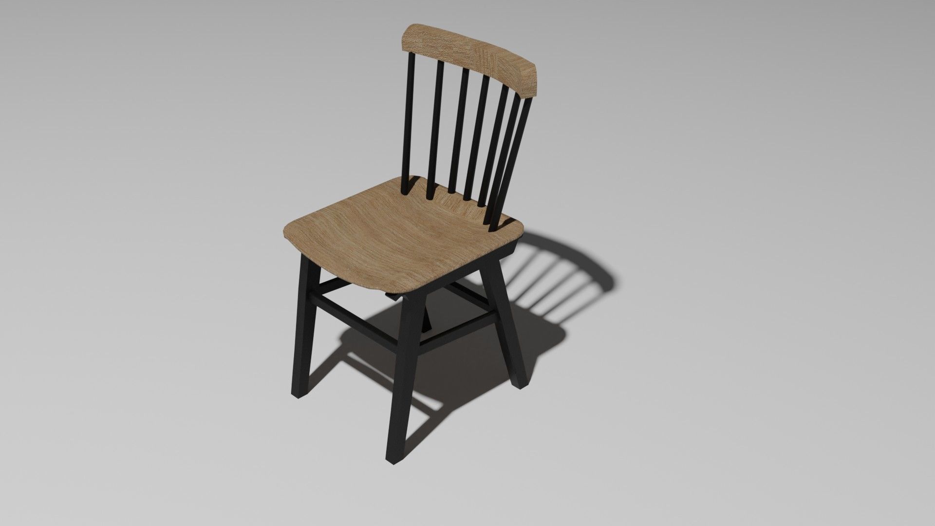Cafe Chair 3D model_3