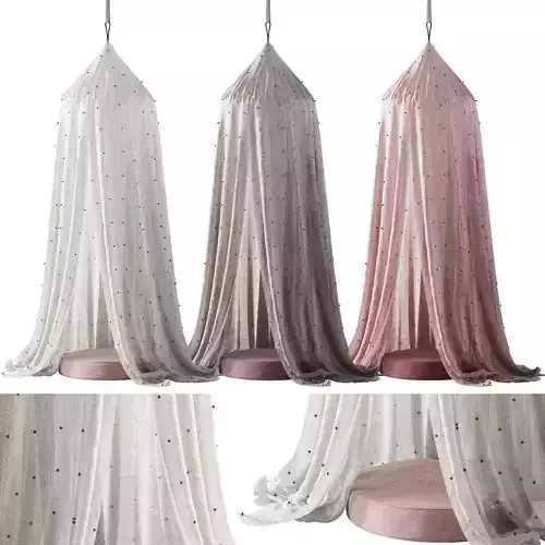 392 CB2 Temple Star Kids White Canopy by Crate kids 00