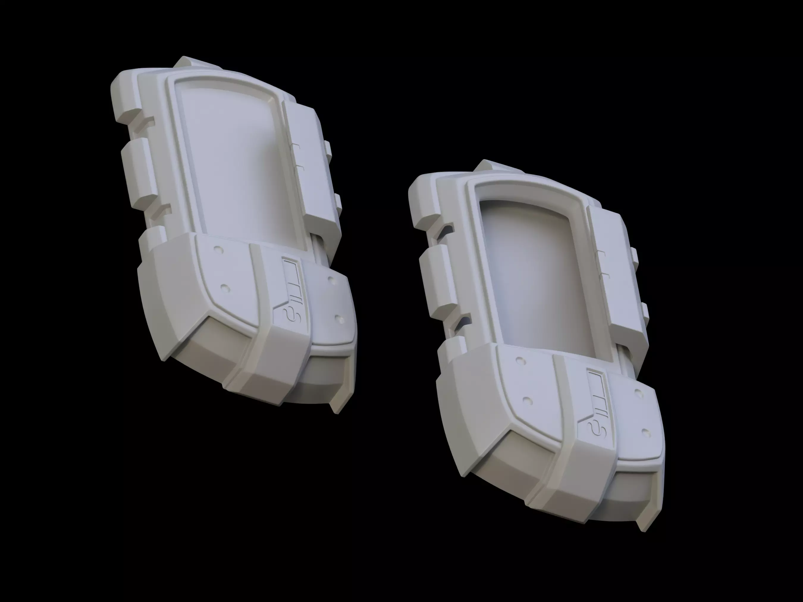 HALO MK V B MC5 Tac Pad arm attachment 3d print file 3D print model