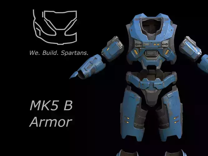HALO MK V B armor 3d print files  3D print model