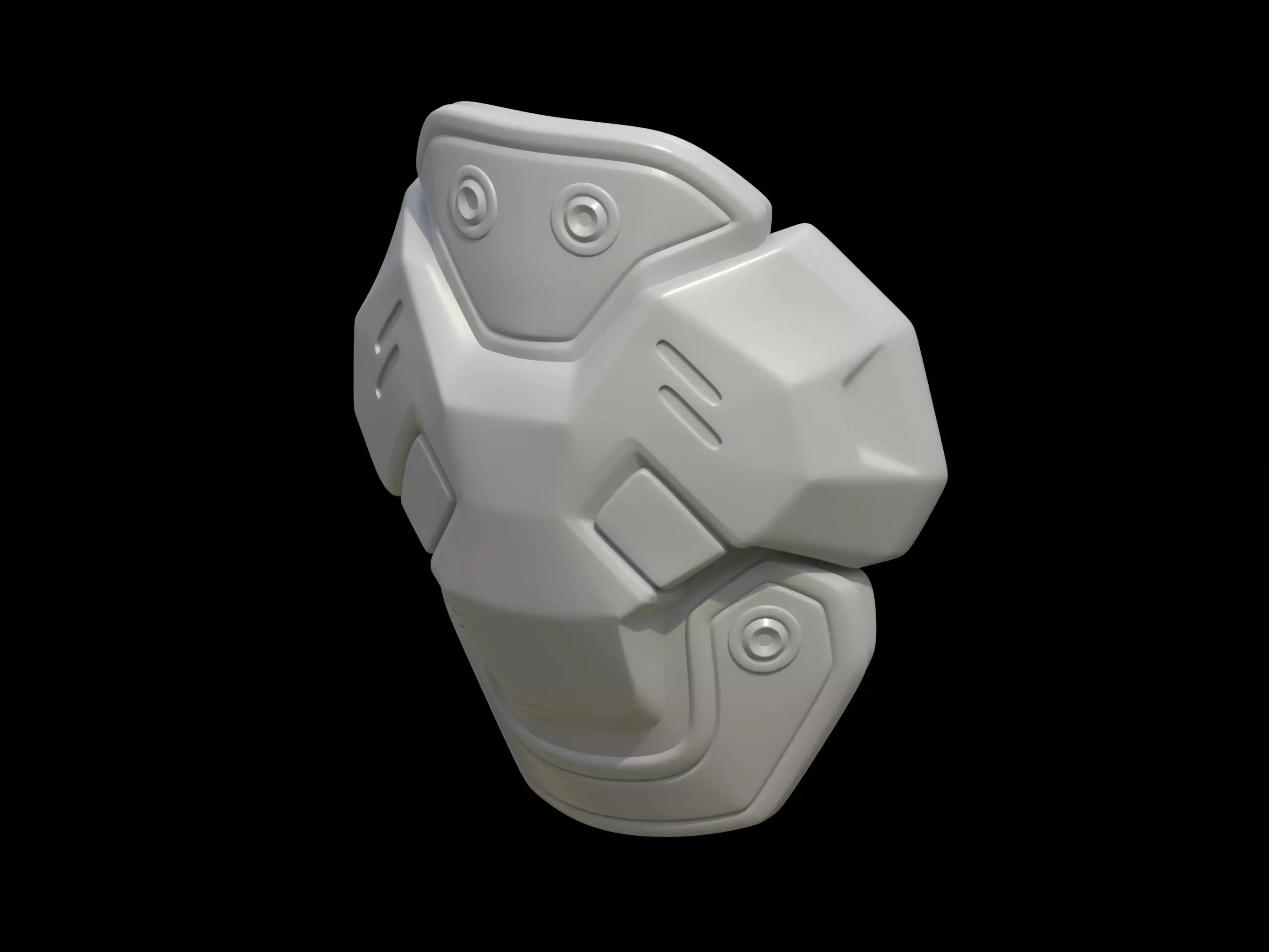 HALO Marine knee pad 3d print file 3D print model_0