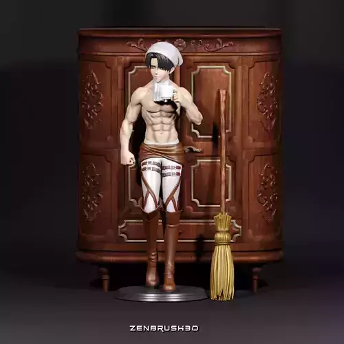LEVI ACKERMAN - CLEANING OUTFIT - ATTACK ON TITAN - SNK 3D print model