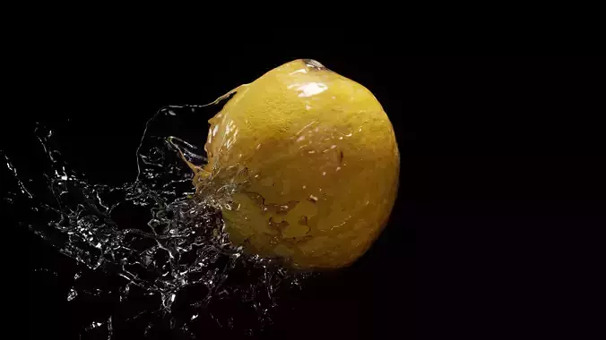 Lemon Splash - Alembic Animation