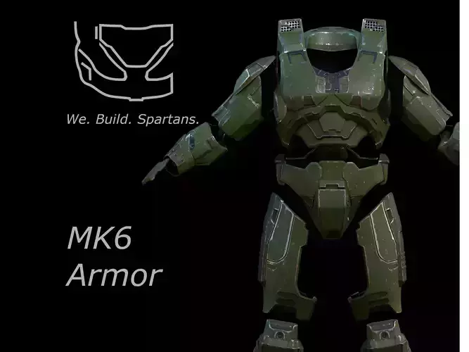 HALO Master Chief MK VI armor 3d print file 3D print model