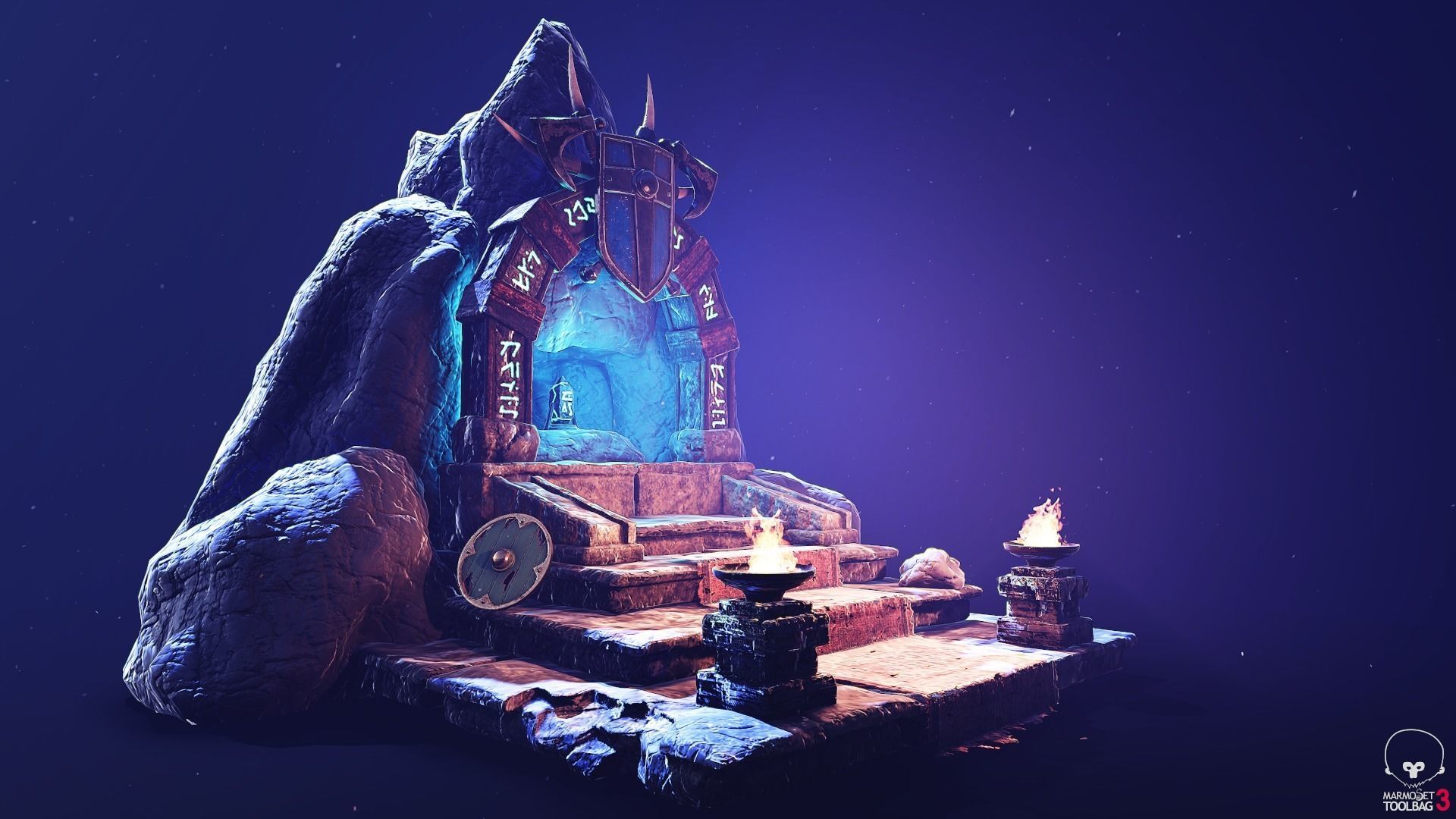 altar realism PBR Low-poly 3D model_5