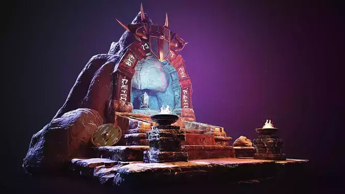 altar realism PBR  Low-poly 3D model