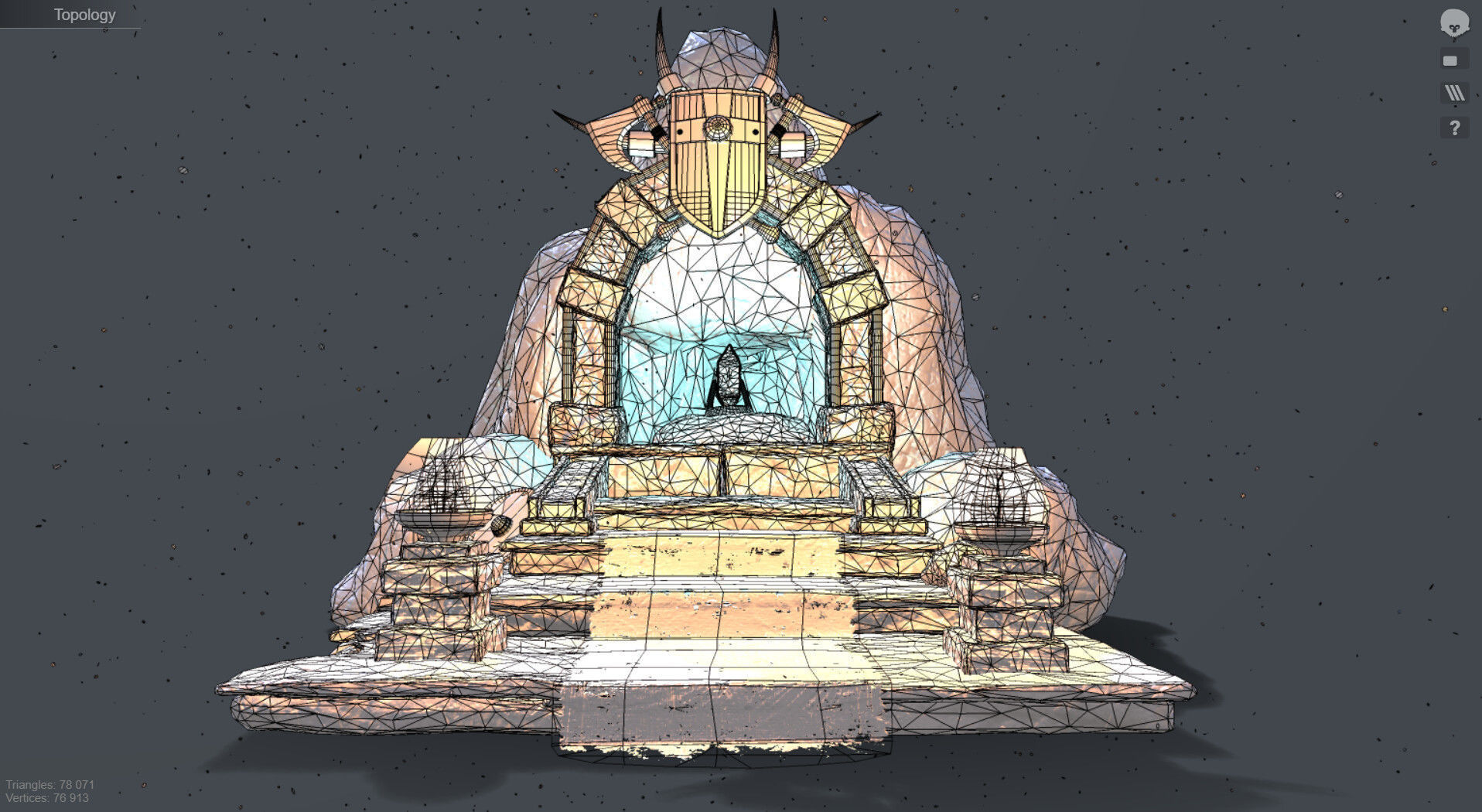 altar realism PBR Low-poly 3D model_2