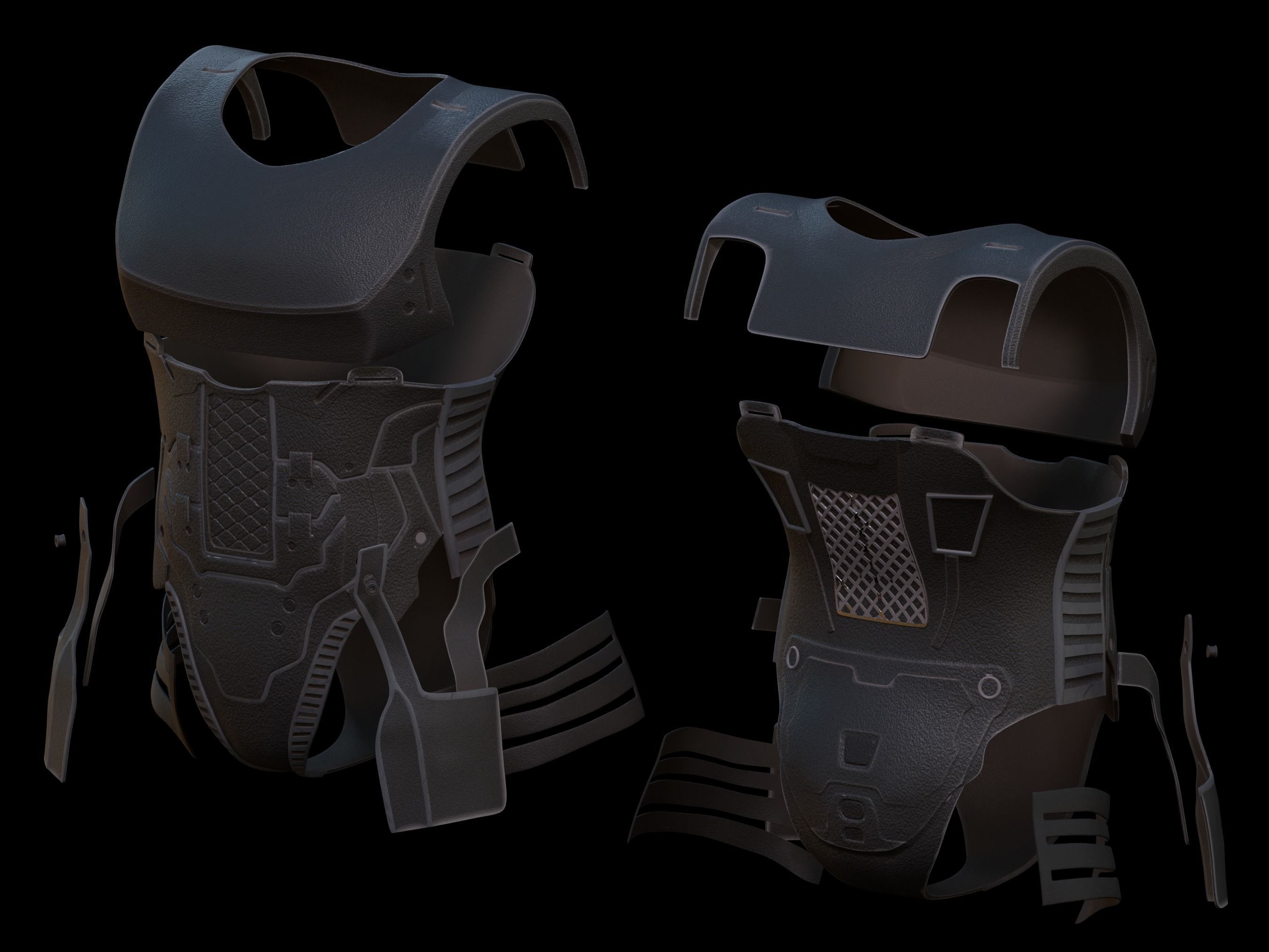 HALO Master Chief MK VI undersuit 3d print files 3D print model_4