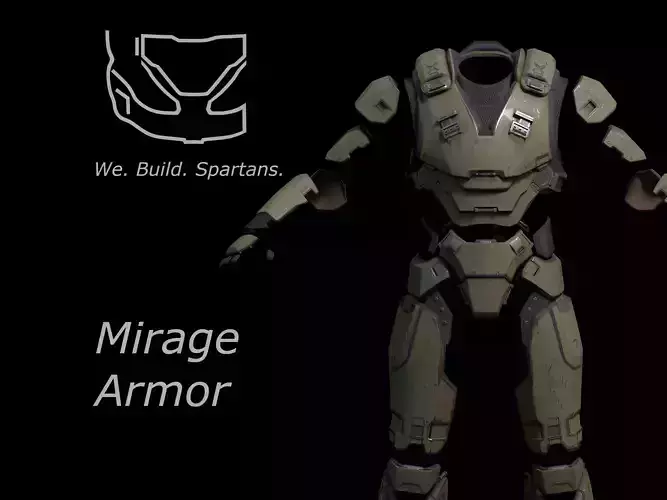 HALO Mirage armor 3d print file  3D print model