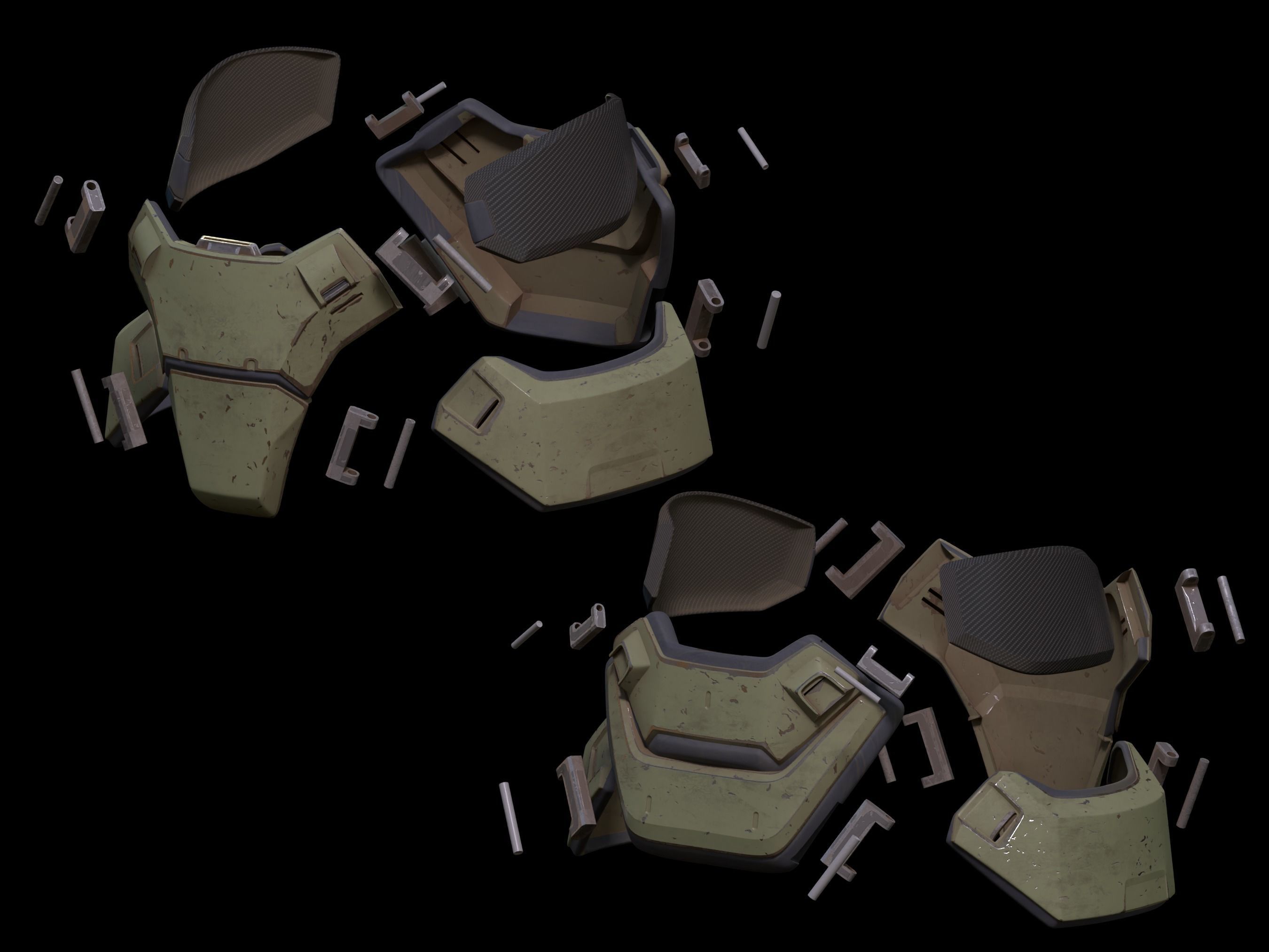 HALO Mirage armor 3d print file 3D print model_4