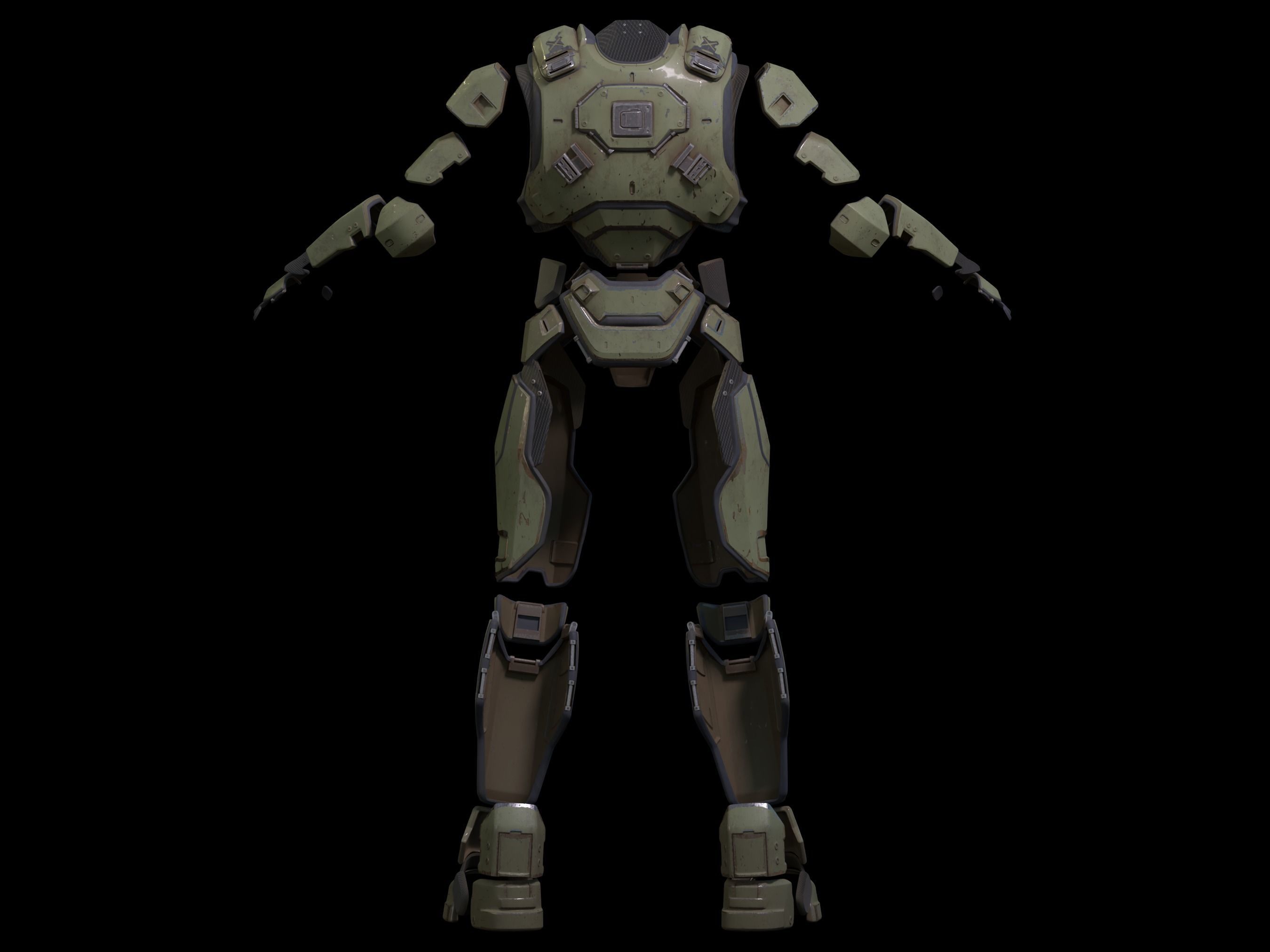 HALO Mirage armor 3d print file 3D print model_2