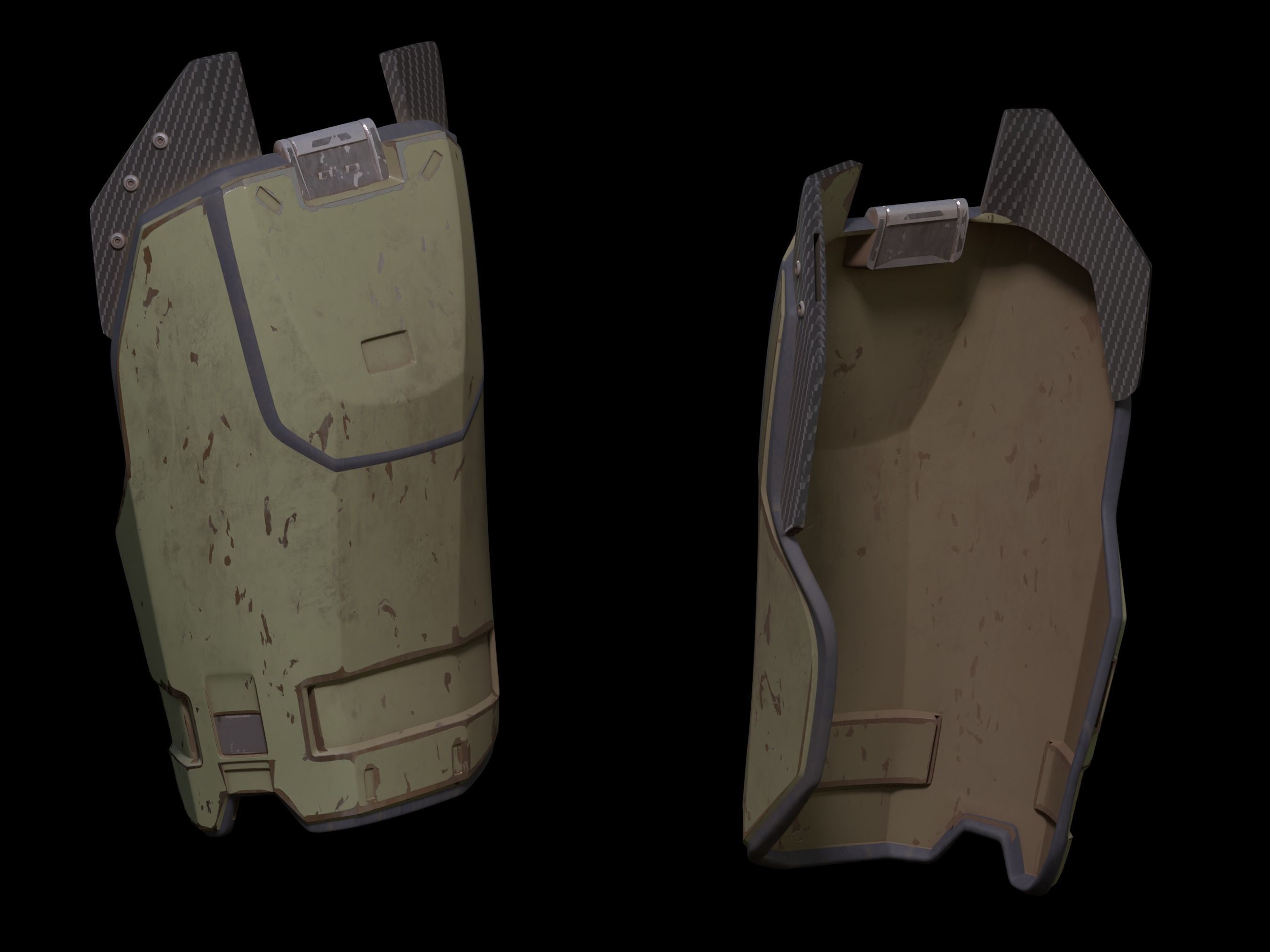 HALO Mirage armor 3d print file 3D print model_7