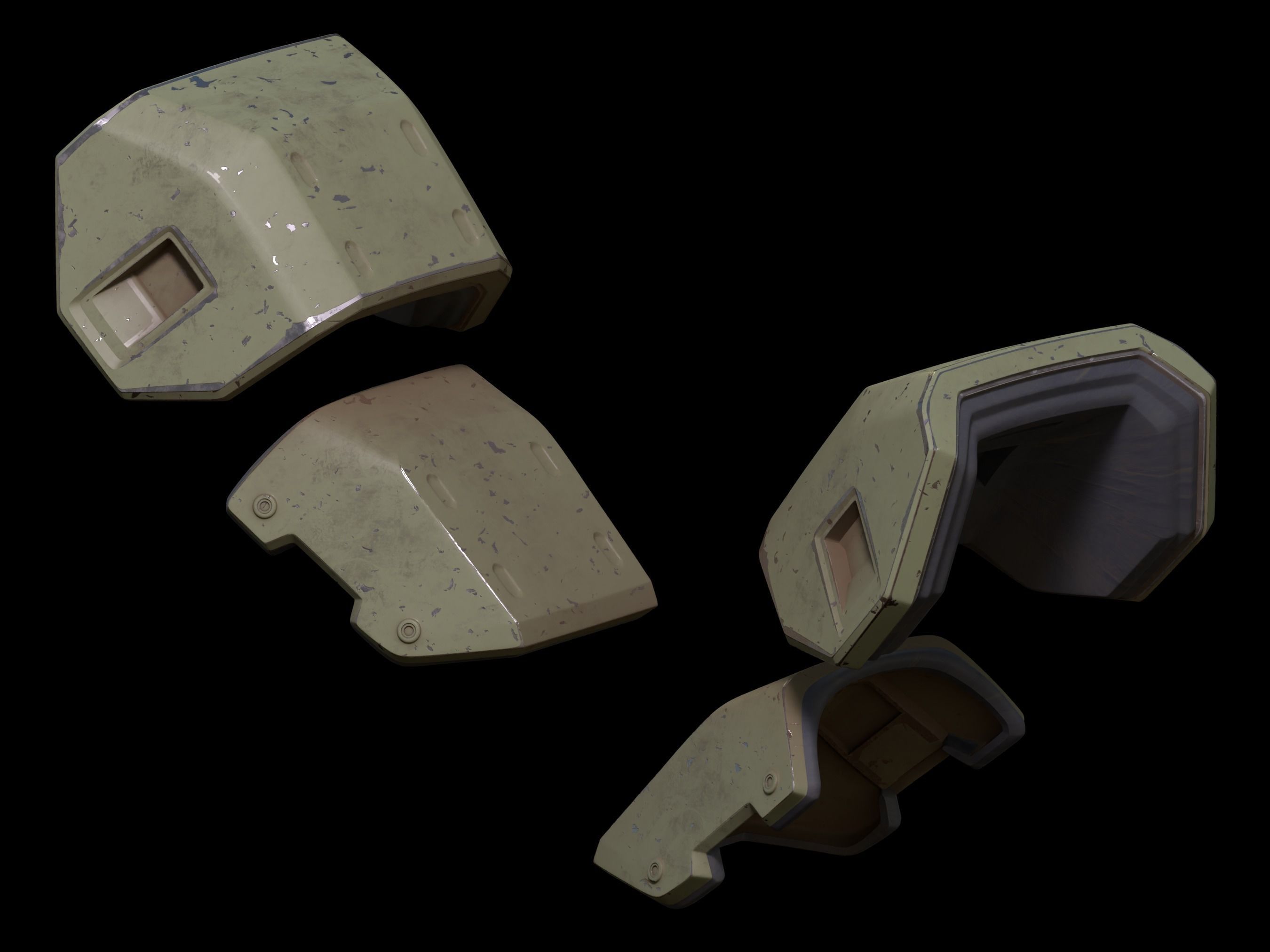 HALO Mirage armor 3d print file 3D print model_5