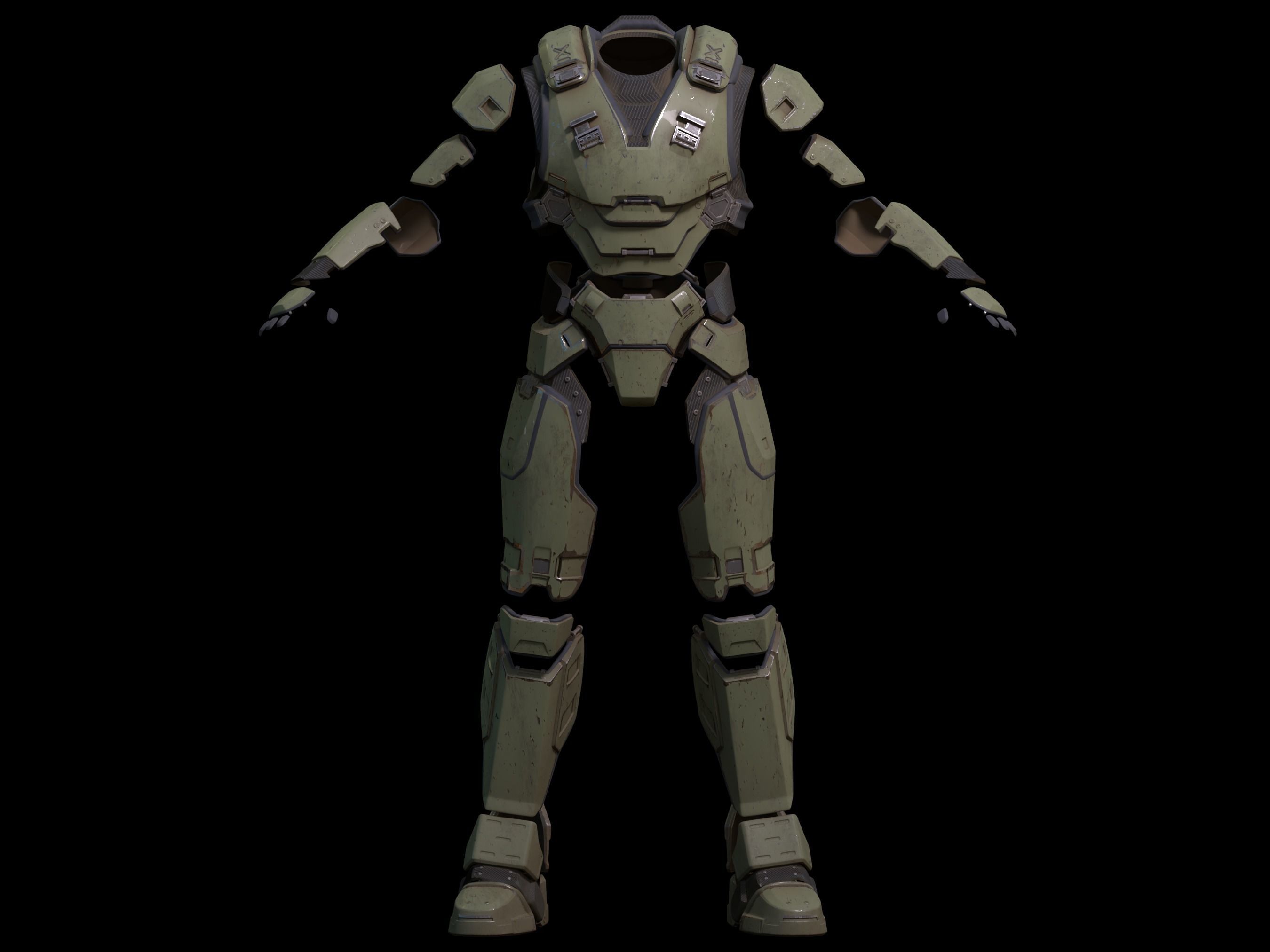 HALO Mirage armor 3d print file 3D print model_1