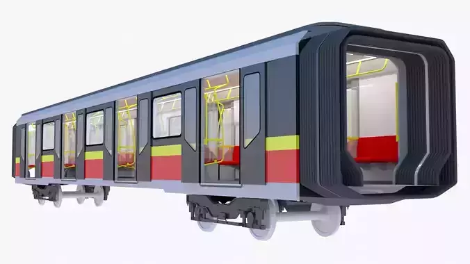 Warsaw metro middle coach