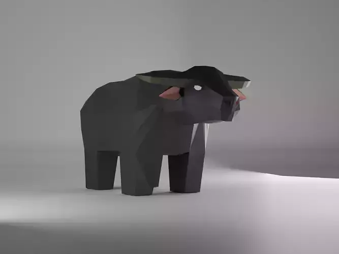 Animal - Thai Buffalo - Low Polygon - for newbie - EZ use