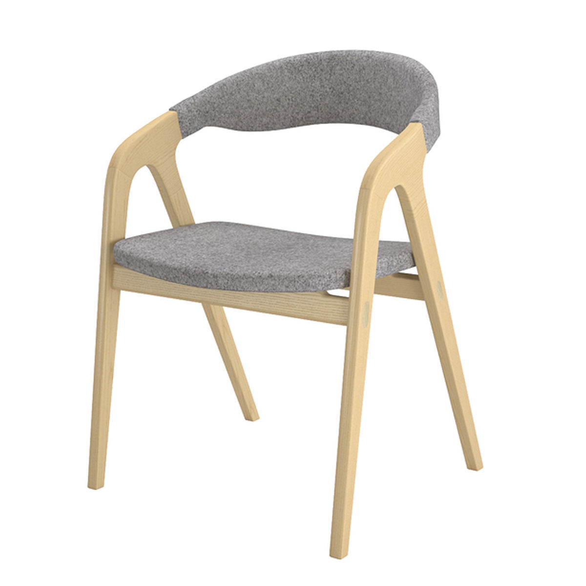Kaede Chair by Modloft 3D model_1
