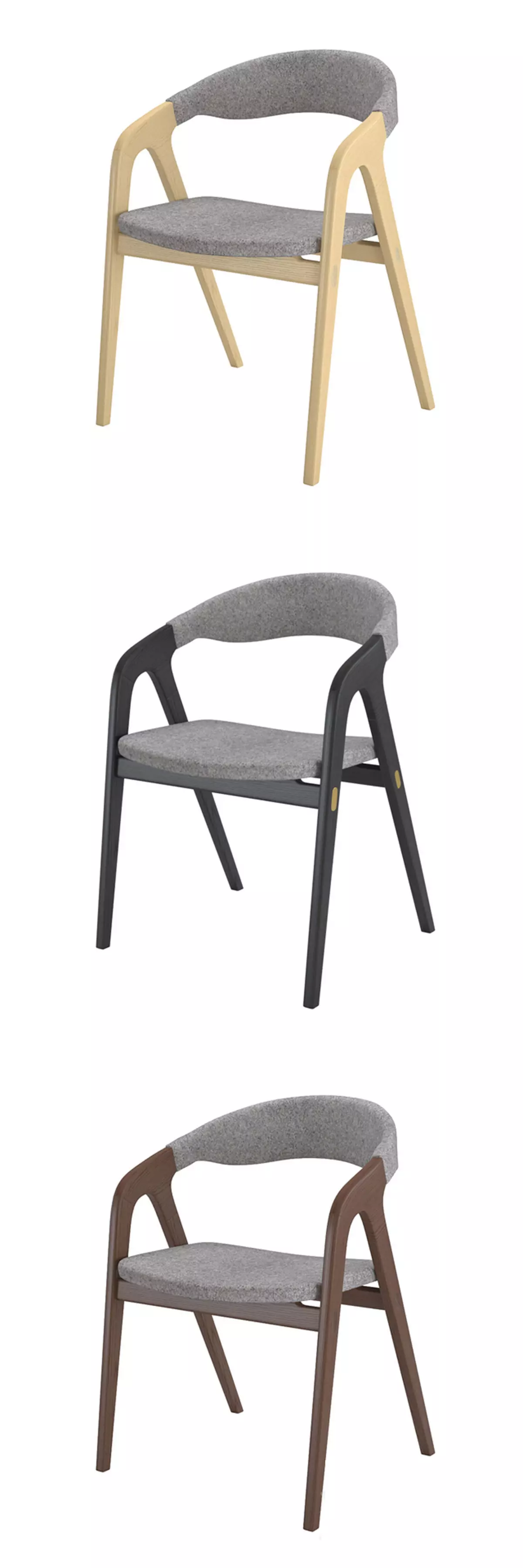 Kaede Chair by Modloft 3D model_0