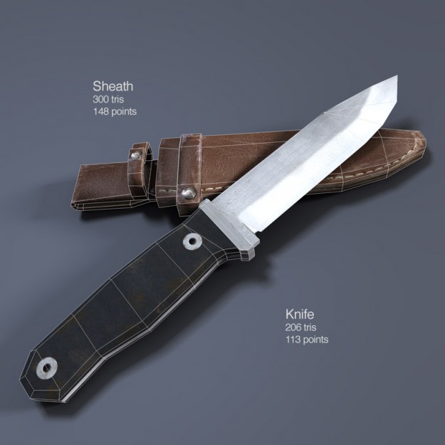 Low Poly Weapons Mega Pack Low-poly 3D model_6