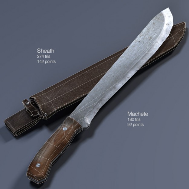 Low Poly Weapons Mega Pack Low-poly 3D model_8