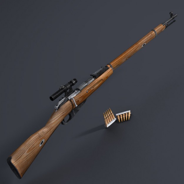 Low Poly Weapons Mega Pack Low-poly 3D model_9