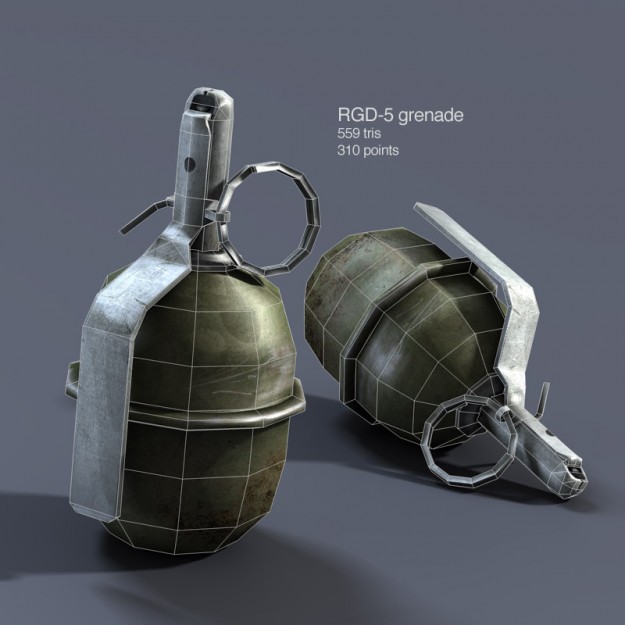 Low Poly Weapons Mega Pack Low-poly 3D model_22