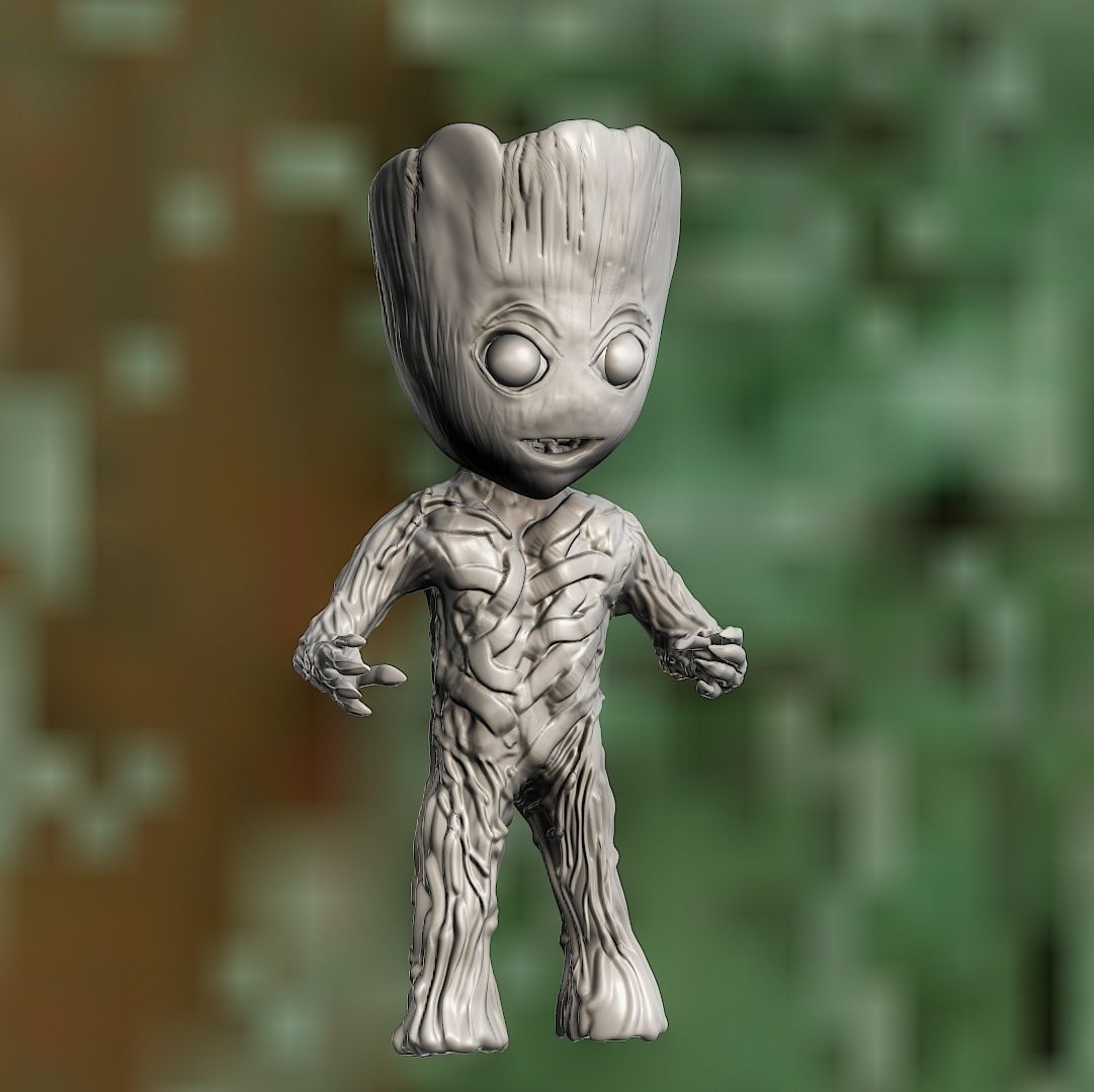Baby groot 3D model_4
