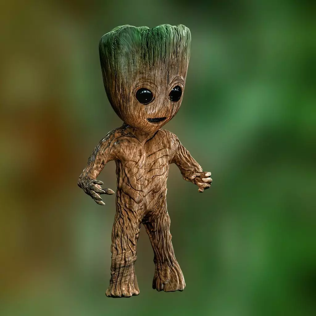Baby groot 3D model_0