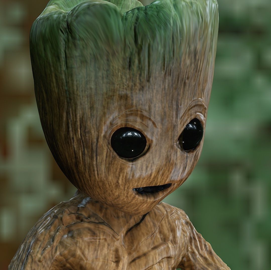 Baby groot 3D model_1