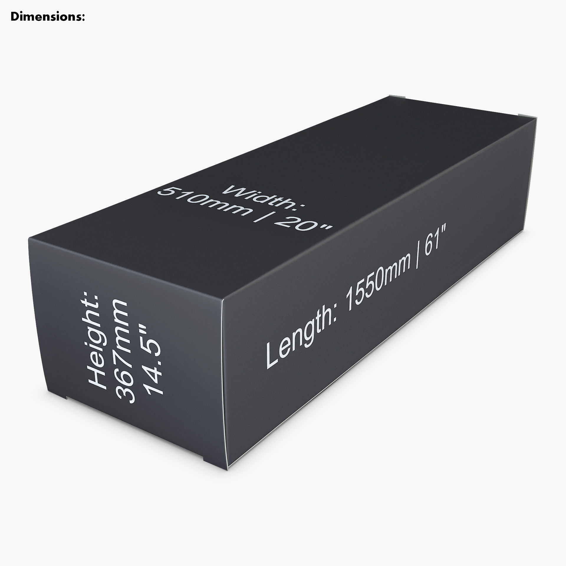 Package Cardboard Box M 1 3D model_1