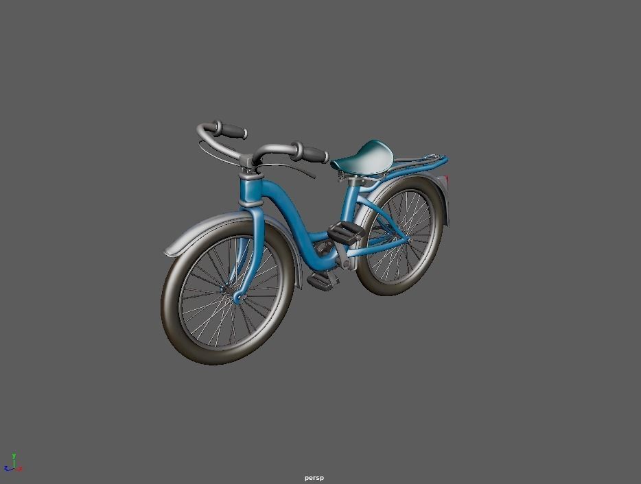 TOON Bicycle  3D model_1