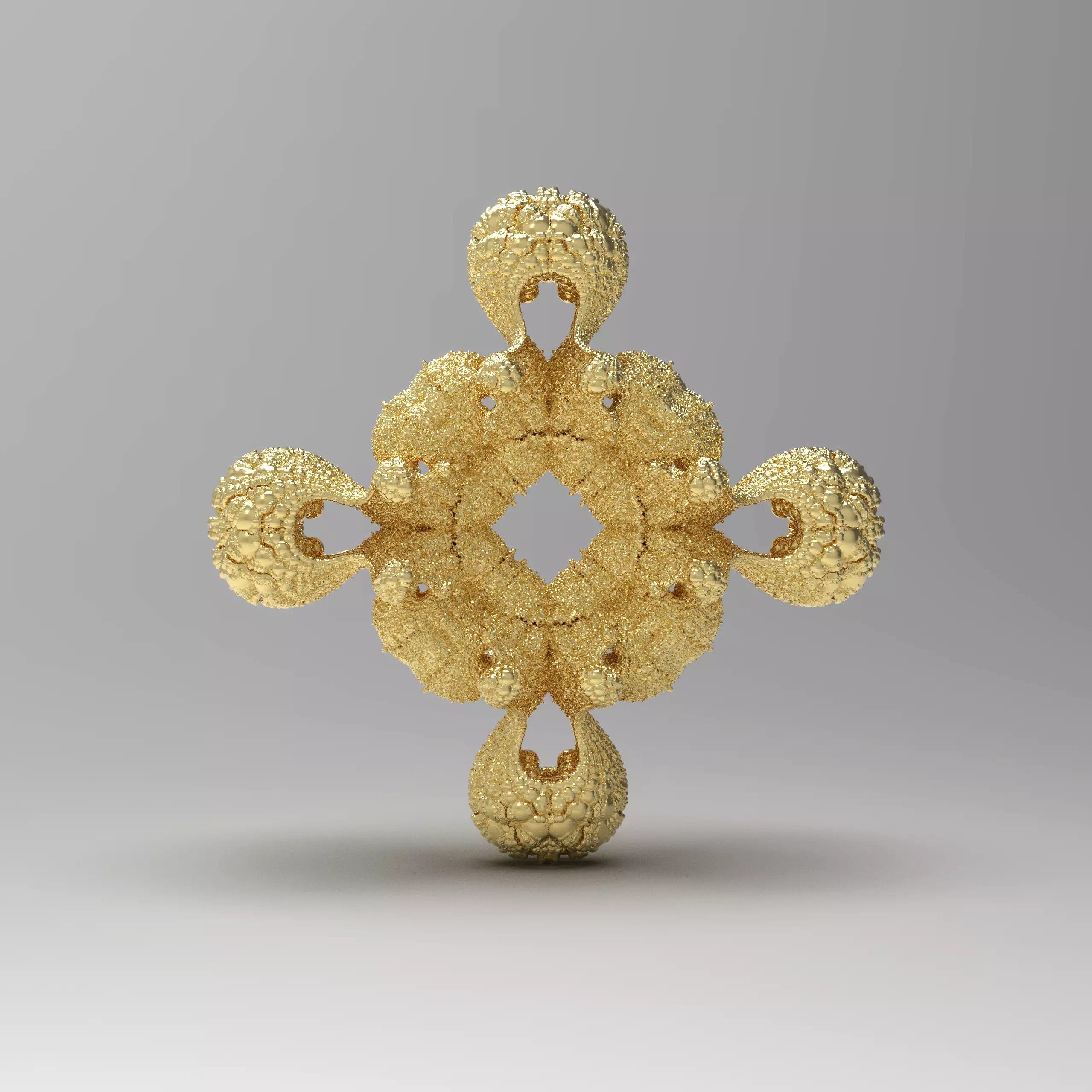 Fractal Kleinian - 4 Fold 3D print model_0