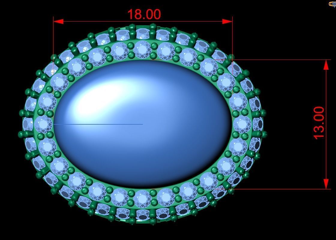 Casual unisex gold rings 3D print model 3D model_9