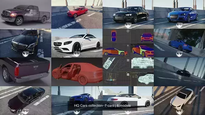 HQ Cars collection  7 cars 