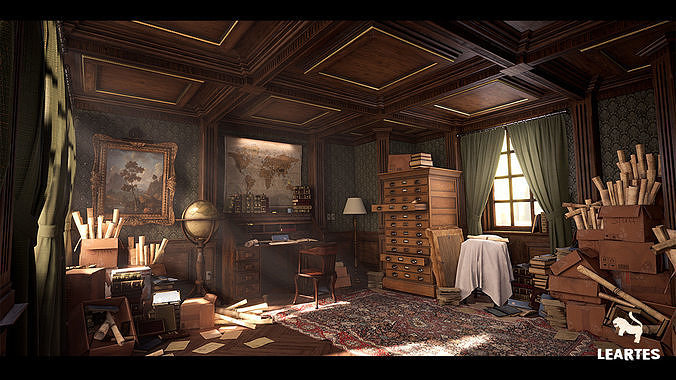 Vintage Victorian Environments Mega Bundle 5 Packs Low-poly 3D model 7