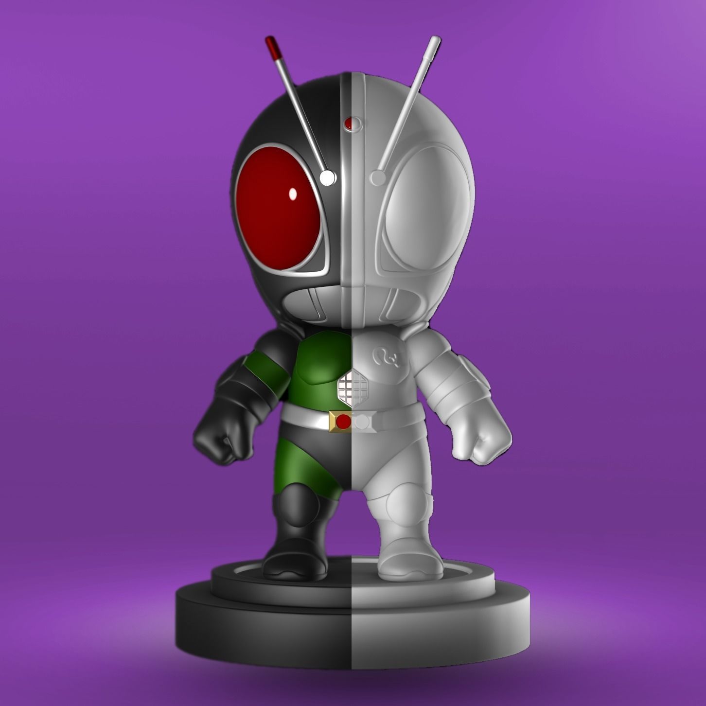 FOFUXO KAMEN RIDER BLACK RX 3D print model_2