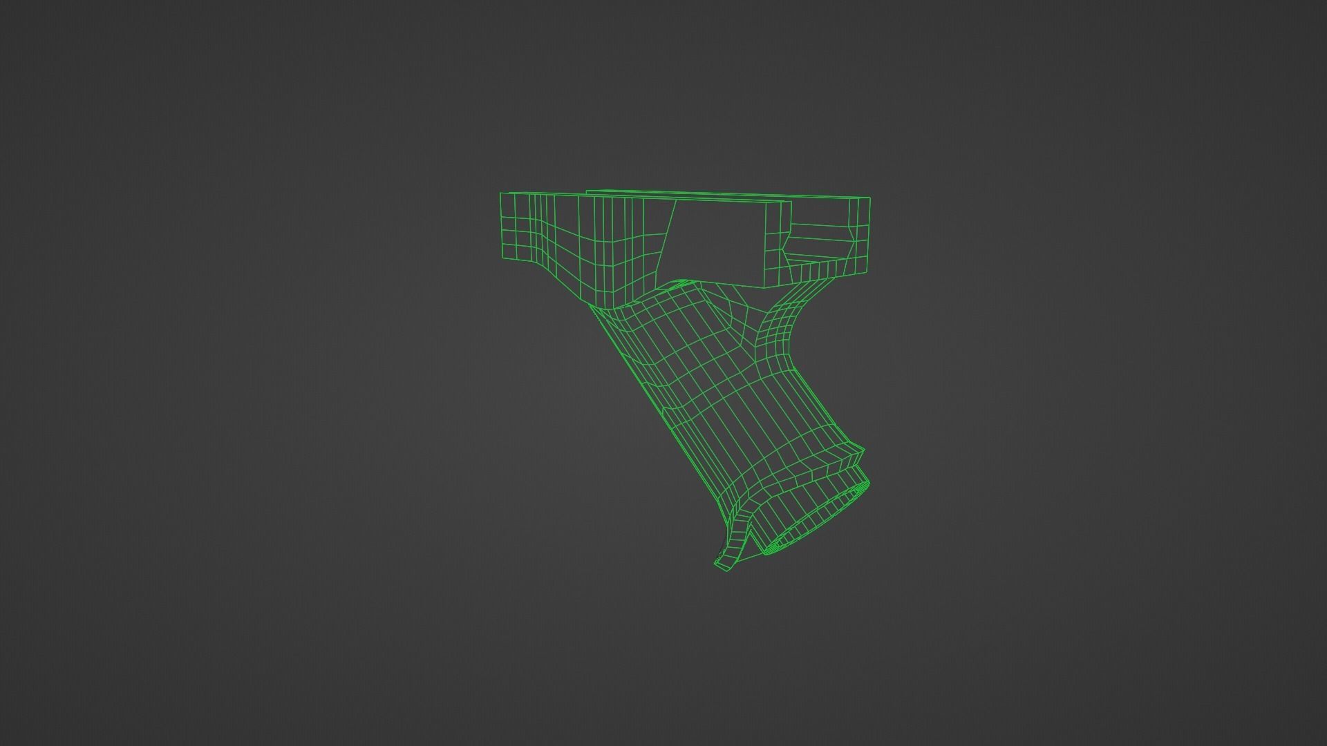 SP SABER SMG Golden Dragon Skin Low-poly 3D model_15