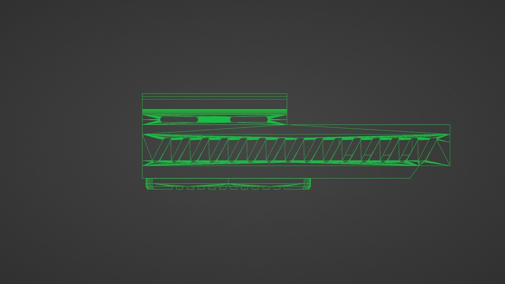 SP SABER SMG Golden Dragon Skin Low-poly 3D model_10