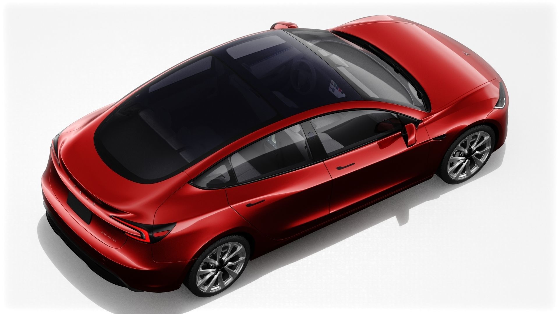 Tesla Model 3 2024 with interior 3D model_6