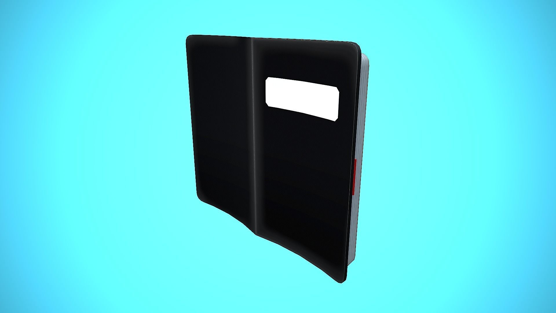 DIARY BOOK CARTOON STYLIZED Low-poly 3D model_11