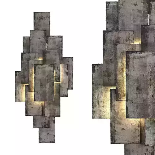 Steel Plates Wall Light